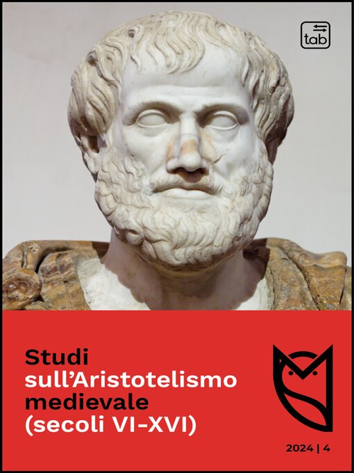 Title details for Studi sull'Aristotelismo medievale (secoli VI-XVI) by Andrea Nannini - Available